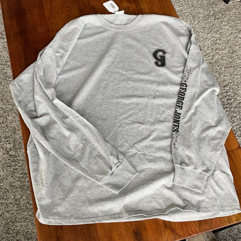 NWT George Jones grey long sleeve. 3XL